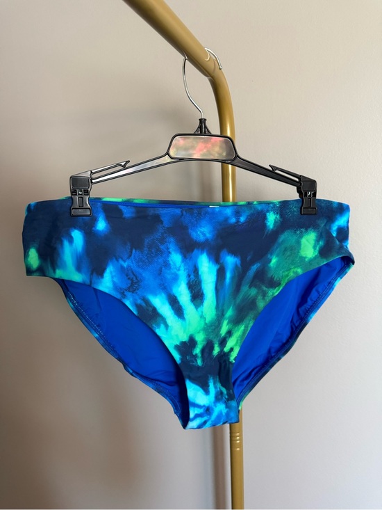 MIMI flamingo Other - NWT MiMi Flamingo High-Waist Bikini Bottoms – Blue/Green Watercolor Print - US16